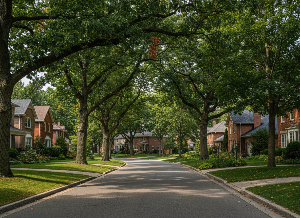 Mature trees along Southdown Road