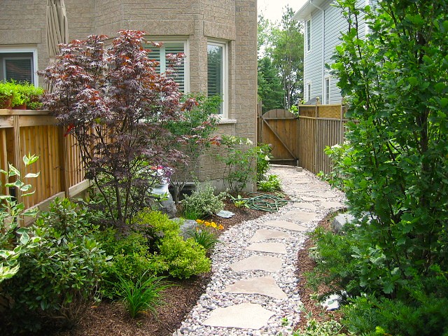 Custom stone walkway