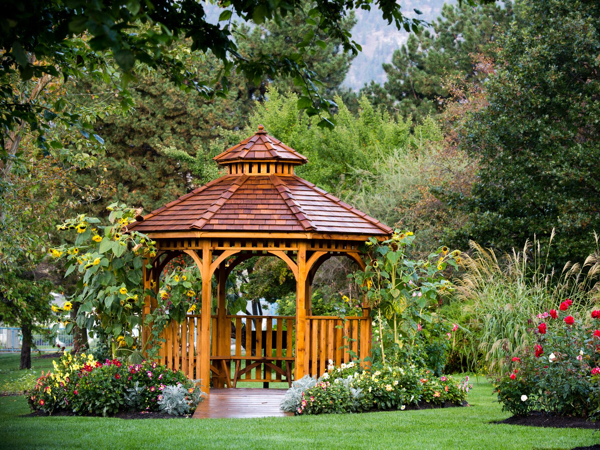 Custom wooden gazebo
